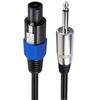 Professionelles Lautsprecherkabel Speakon auf 1/4-Zoll (6,35 mm) TS-Kabel für professionelle Systeme Universelle Kompatibilität
