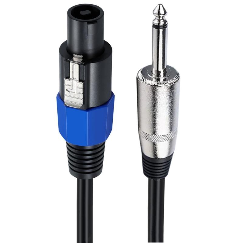 Professionelles Lautsprecherkabel Speakon auf 1/4-Zoll (6,35 mm) TS-Kabel für professionelle Systeme Universelle Kompatibilität
