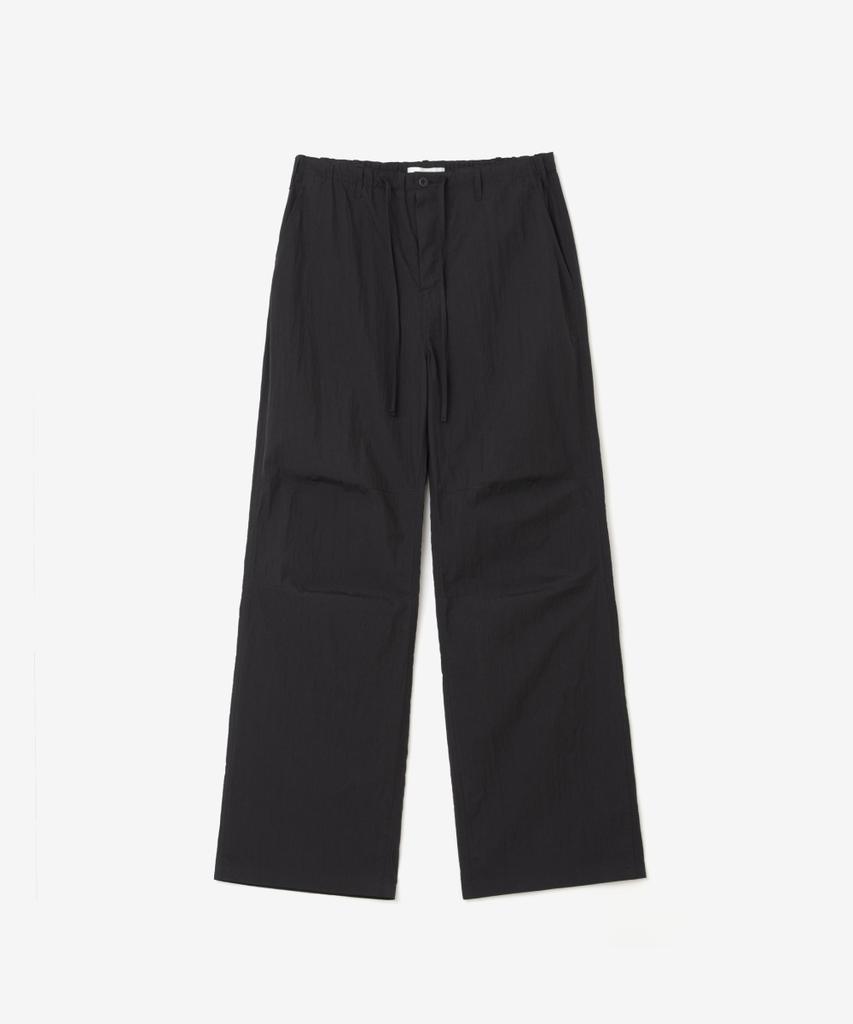 Ieoning Easy String Cotton Pants, Black