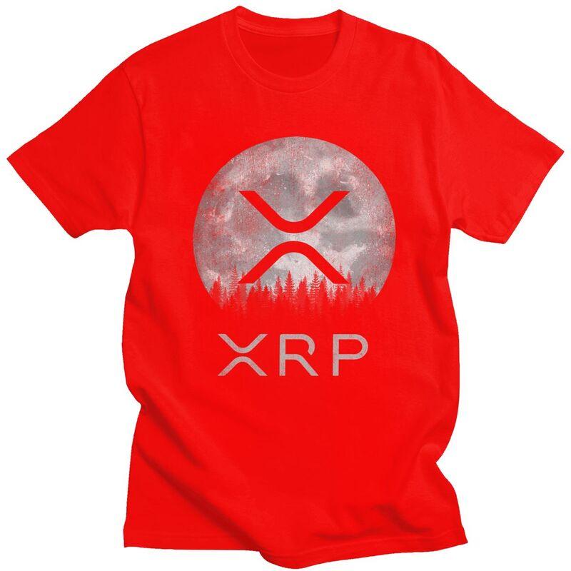

Custom Ripple XRP T Shirt for Men Pure Cotton Tshirt Tees Bitcoin Cryptocurrency Tshirt Clothing Gift S