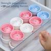 6Pcs Ice Tray Silicone Sphere Ice Mold Maker Food Grade Easy Release Ice Cube Mold with Lids Stackable Spherical Ice Makers