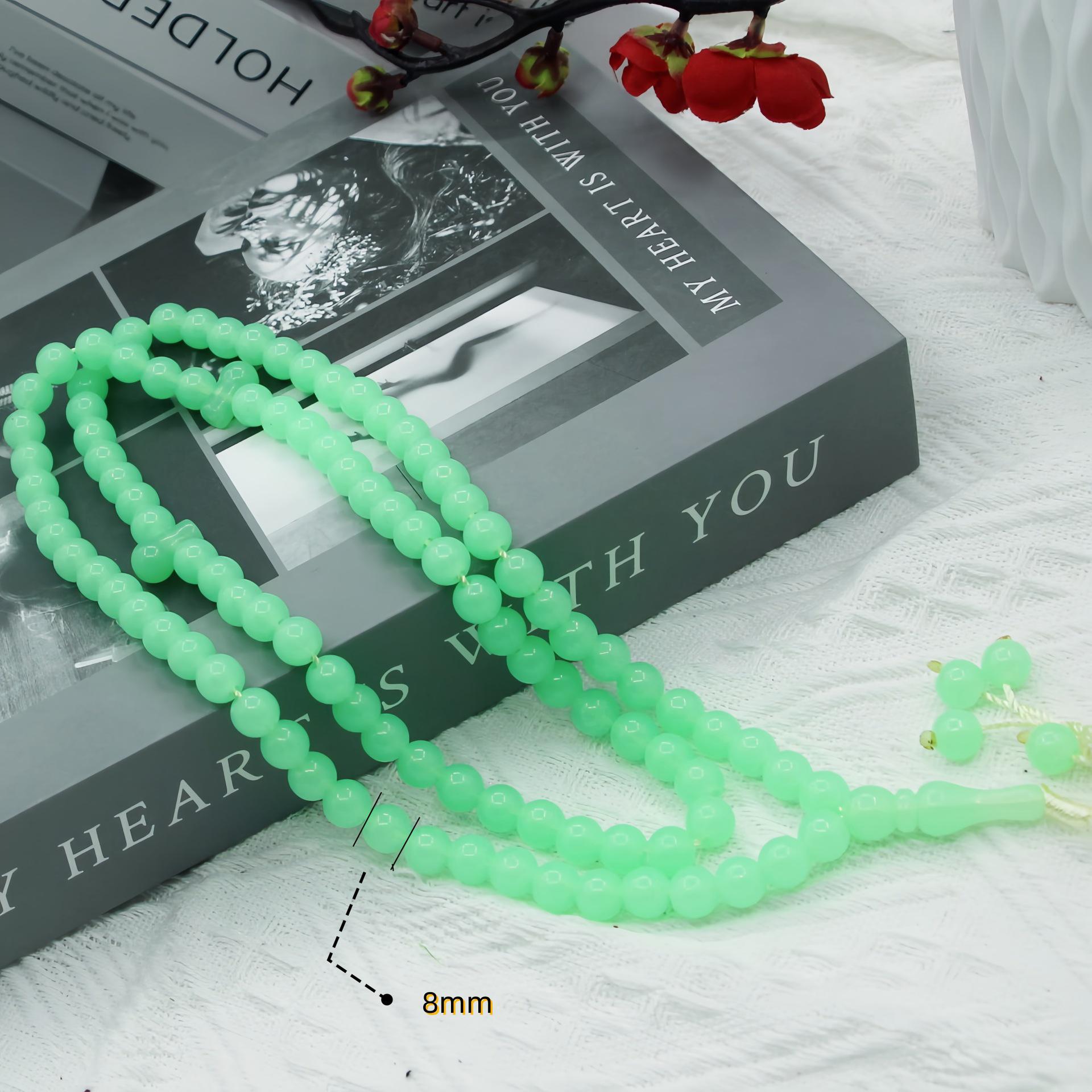 Creative 99 Beads Luminous 8mm Prayer Beads Ornament
