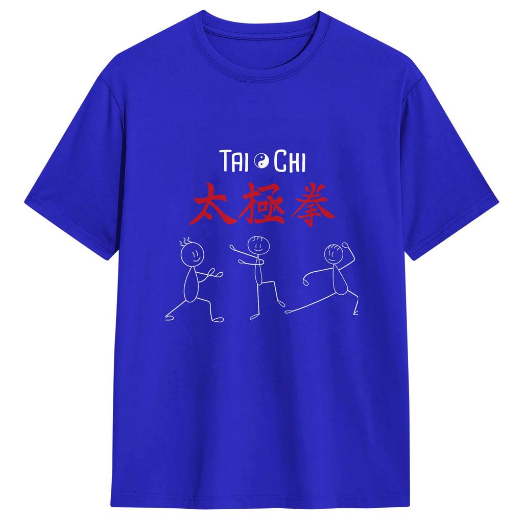 Tai Chi T Shirt Summer 100 Cotton T Shirts For Unisex Hippie Pattern Tshirt Short Sleeve Vintage Top Tees
