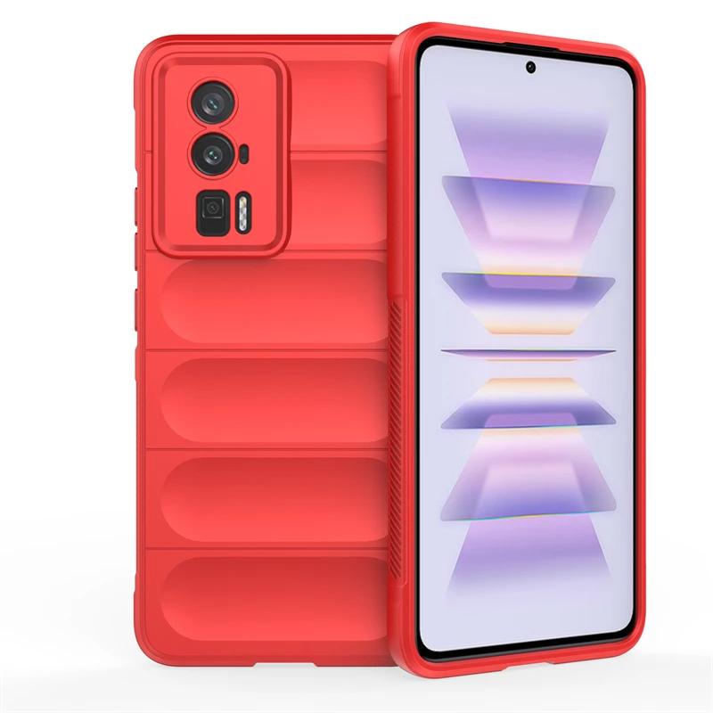 For Xiaomi Poco F5 Pro F3 F4 GT 5G Back Cover Phone Case Soft Liquid Silicone Anti-fall Shockproof Armor Protect Funda Coque