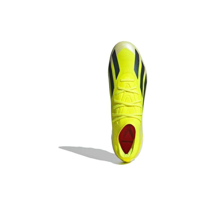 adidas X Crazyfast.1 AG Kunstrasen HG Hartplatz Dämpfung, Abriebfeste Fußballschuhe Unisex Gelbe Sneaker IF0653