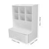 Storage Box Oblique Plug in Design Large Capacity Plastic Pen Holder   Desk Storage Rack
