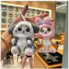 Japanese Cute Cartoon Drag Sanrio With Cute Cat Doll Plush Toy Bag Hanging Girl Heart Gift