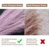 3 Pcs  Pampas Grass Small Fluffy Artificial Flowers Fake Flower for Home, Table, Festive Decoration and Craft Items (Without Vase Pot) (Light Purple)