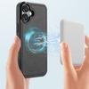 LC.IMEEKE For iPhone 16 Magnetic Case Compatible with MagSafe Leather+TPU Back Cover