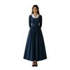 Women's Medieval Halloween Long Sleeve Tunic Vintage Dress Court Dress