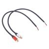 Speaker Wire Rca Female Plug Adapter Connector To Bare Wire Open End Audio Cable For Amplifier Audio Video Receiver Speakers