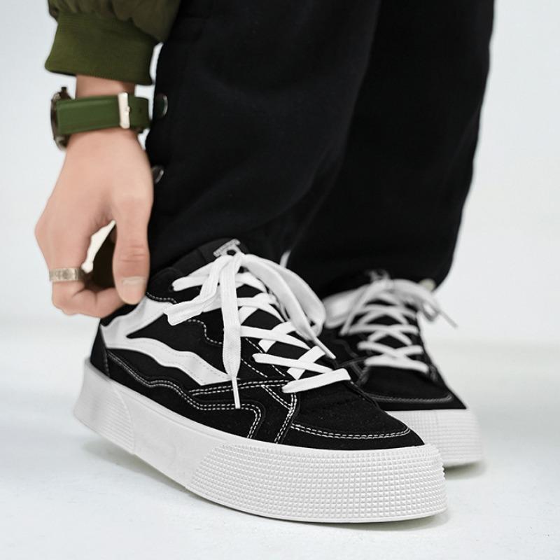 Herren Canvas Schuhe 2024 Neuer Trend Designer Freizeitschuhe für Herren Bequeme Vielseitige Plateau-Sneaker Zapatillas De Hombre