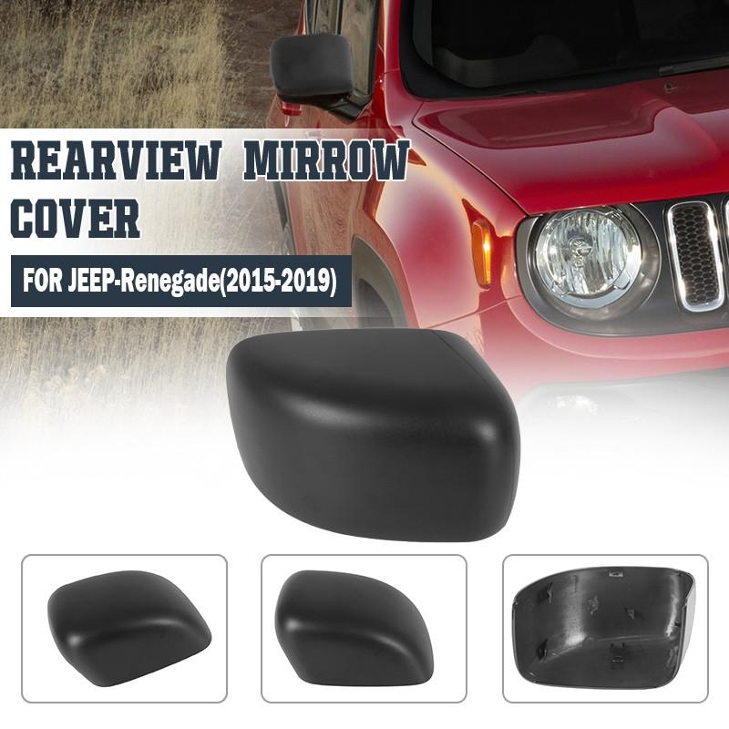 Right Passenger Side Rearview Mirror Cover Cap For Jeep Renegade 2015-2019 Black