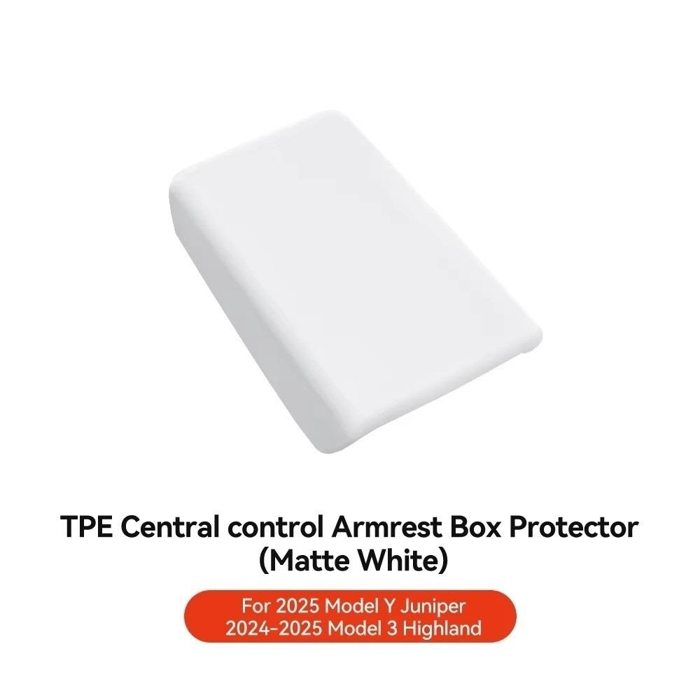 Solid Color Armrest Cover for Tesla Model 3 Y Highland Juniper Car Interior Vehicle Accessories