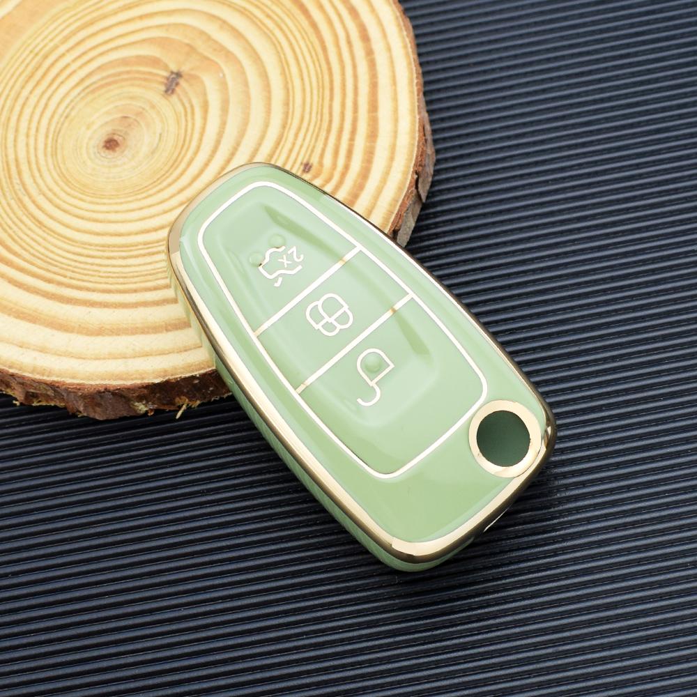 For Ford Ranger C-Max S-Max Focus Galaxy Mondeo Transit Tourneo Custom TPU Car Key Case Cover Auto Key Holder