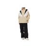 Reebok Giacca Antivento Bicolore a Blocchi con Collo Alto Twin Vector Confortevole Traspirante con Zip Intera Giacca Unisex Beige REJU4EJ39I2