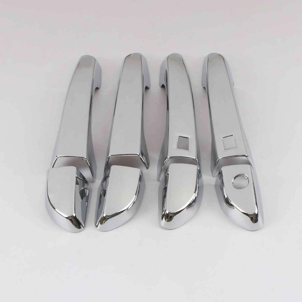 For Hyundai Tucson LHD 2015 2016 2017 2018   ABS Chrome Glossy Black Auto Door Handle Cover Trim Car Styling Accessories