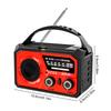 16000mAh AM/FM/WB NOAA Portable Weather Radio Hand Crank/Solar/Type-C Charging Multifunctional Radio LED Flashlight Reading Lamp