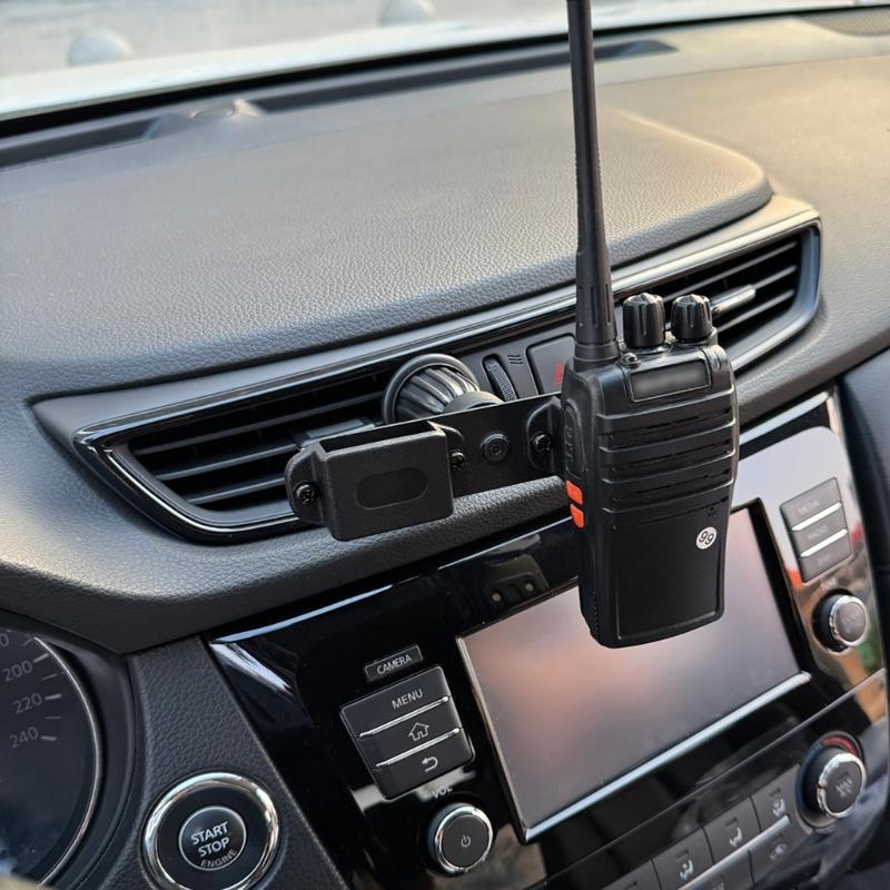 KFZ-Halterung für zwei Funkgeräte Universelle Fahrzeughalterung Halterständer Walkie-Talkies Autohalterung für Kommunikationsgeräte