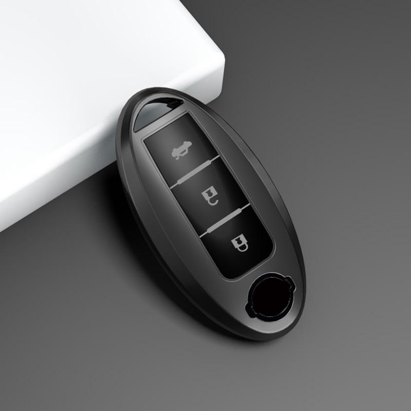 TPU Autoschlüsselhüllen für Nissan Juke X-trial Qashqai Micra Leaf Note Murano Lafesta 2 Tasten Smart-Fernbedienung Schutzhülle