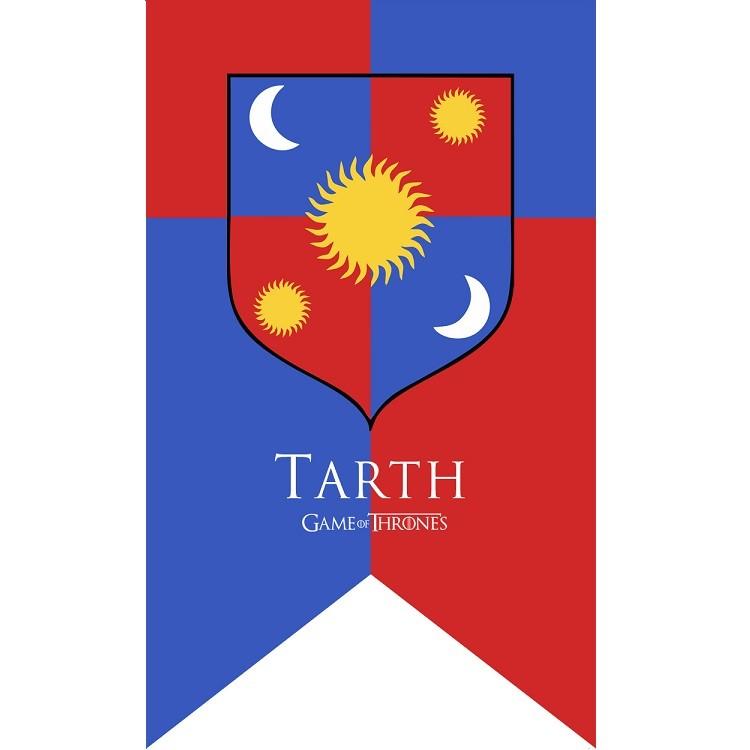Stendardo Bandiera Game Of Thrones in Tessuto Poliestere per Decorazione Stanza a Tema
