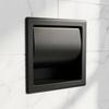 Black Recessed Toilet Paper Holder Stainless Steel Tissue Holder  Bathroom Kitchen Washroom