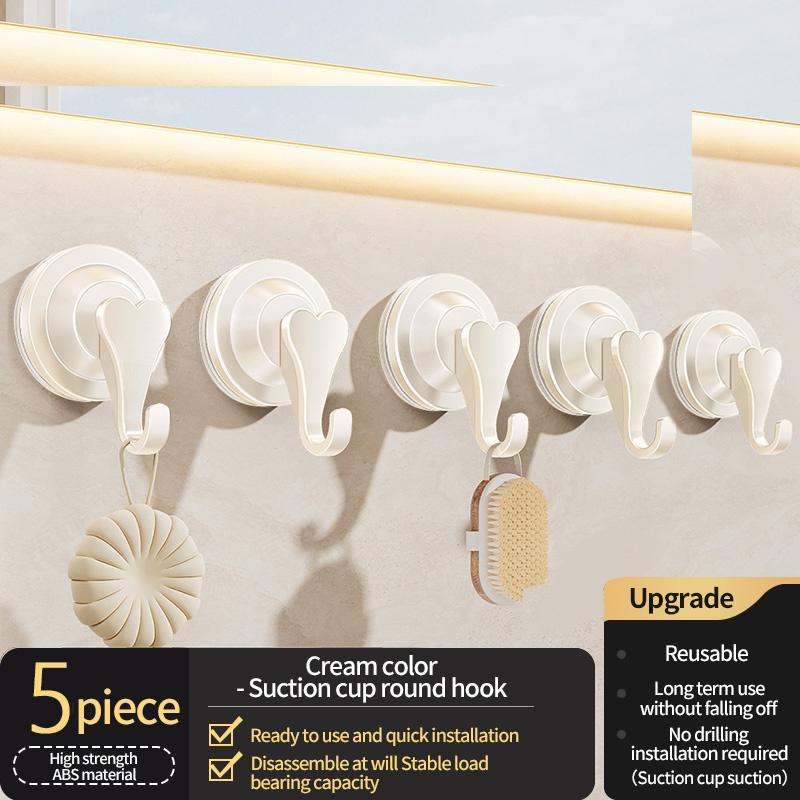 No Need To Drill Suction Cup Door Coat Hook Adhesive Hooks Row Hook, Key hook, Kitchen Hook, Storage Rack Clothes Hook