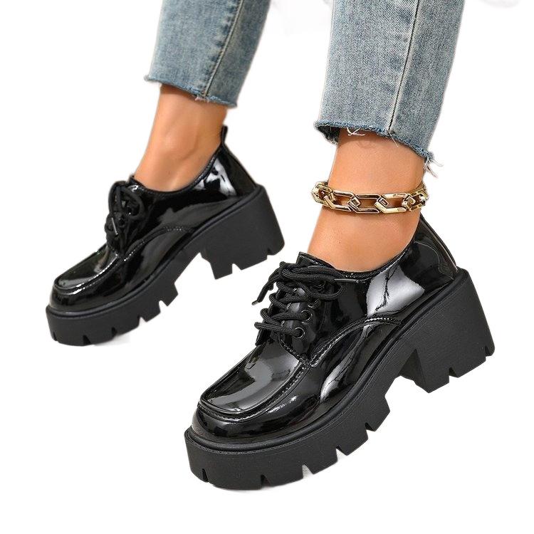 Anti-slip Shoes - New Thick-soled Women's Chunky Heels Shoes - Retro Style Shoes