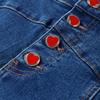Ensembles décontractés en denim pour femmes, vestes slim à revers et manches bouffantes, pantalons droits taille haute, mode printemps 2025, ensemble 2 pièces pour femme