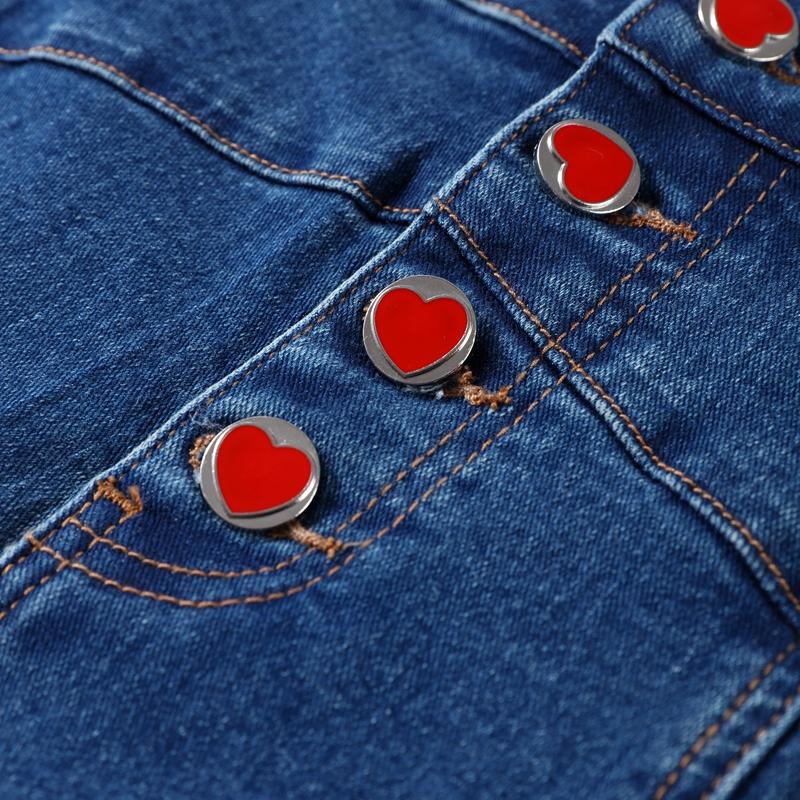 Ensembles décontractés en denim pour femmes, vestes slim à revers et manches bouffantes, pantalons droits taille haute, mode printemps 2025, ensemble 2 pièces pour femme