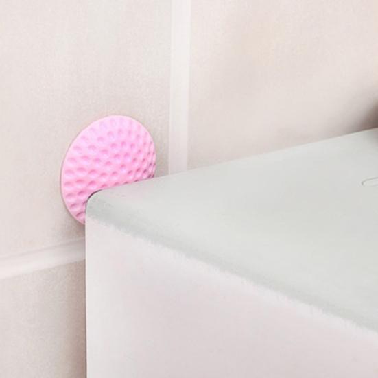Door Handle Stopper Wall Protector Self-Adhesive Round Door Knob Stop Wall Bumper Home Office Door Back Wall Mount Anti-collision Pad
