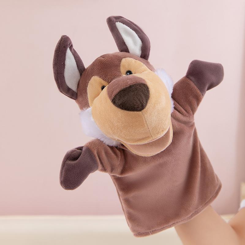 Hand Puppet Toy Animal Hand Soothing Doll Show Lion Can Open Mouth Animal Doll Kindergarten Lecture Props