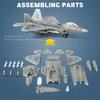F-22 Toy Fighter 1:100 Scale Assembled Abs Plastic Airplane Model With Stand Home Display Collection Creative Gifts Toy