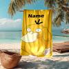 Custom Name Ultra-Soft Beach Towel with Pokémon Theme,Ideal for Pool - Camping, Diving - Perfect Travel Essential, Vibrant Beach Towel.