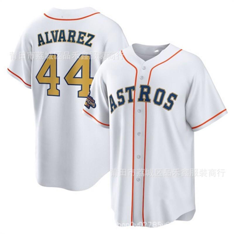 Houston Astros Baseball Jersey 44 Arez Embroidered Cotton Sports Uniform Men Women Adult Fall