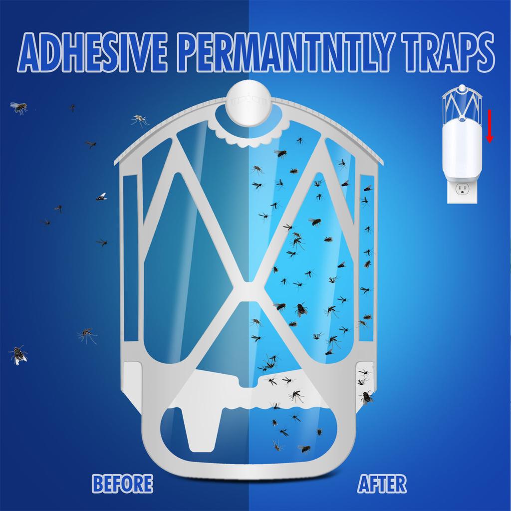 8PCS Fly Catcher Trap Refills Adhesive Fruit Fly Trap Refill Cartridges Replacement Parts for M364