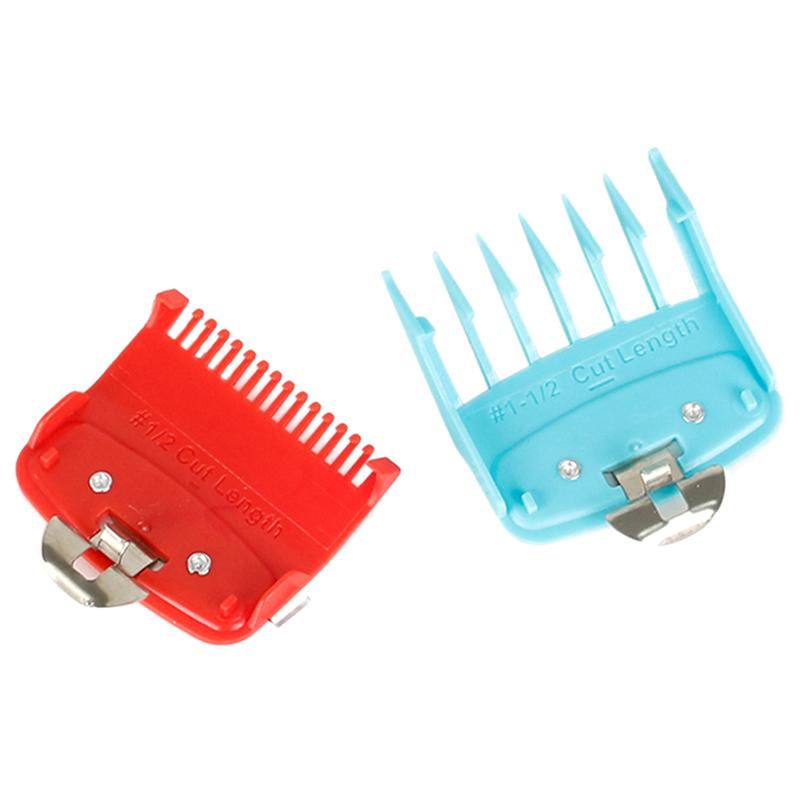 2Pcs 1.5/4.5Mm Electric Hair Clippers Limit Comb Haircut Calipers Electroplating Limit Comb Positioning Comb Beard Trimmers