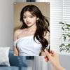 Metal Sign Wall Decor Korean Woman Face Art Poster Durable Flat Panel Home Cafe Easy Mount Gift