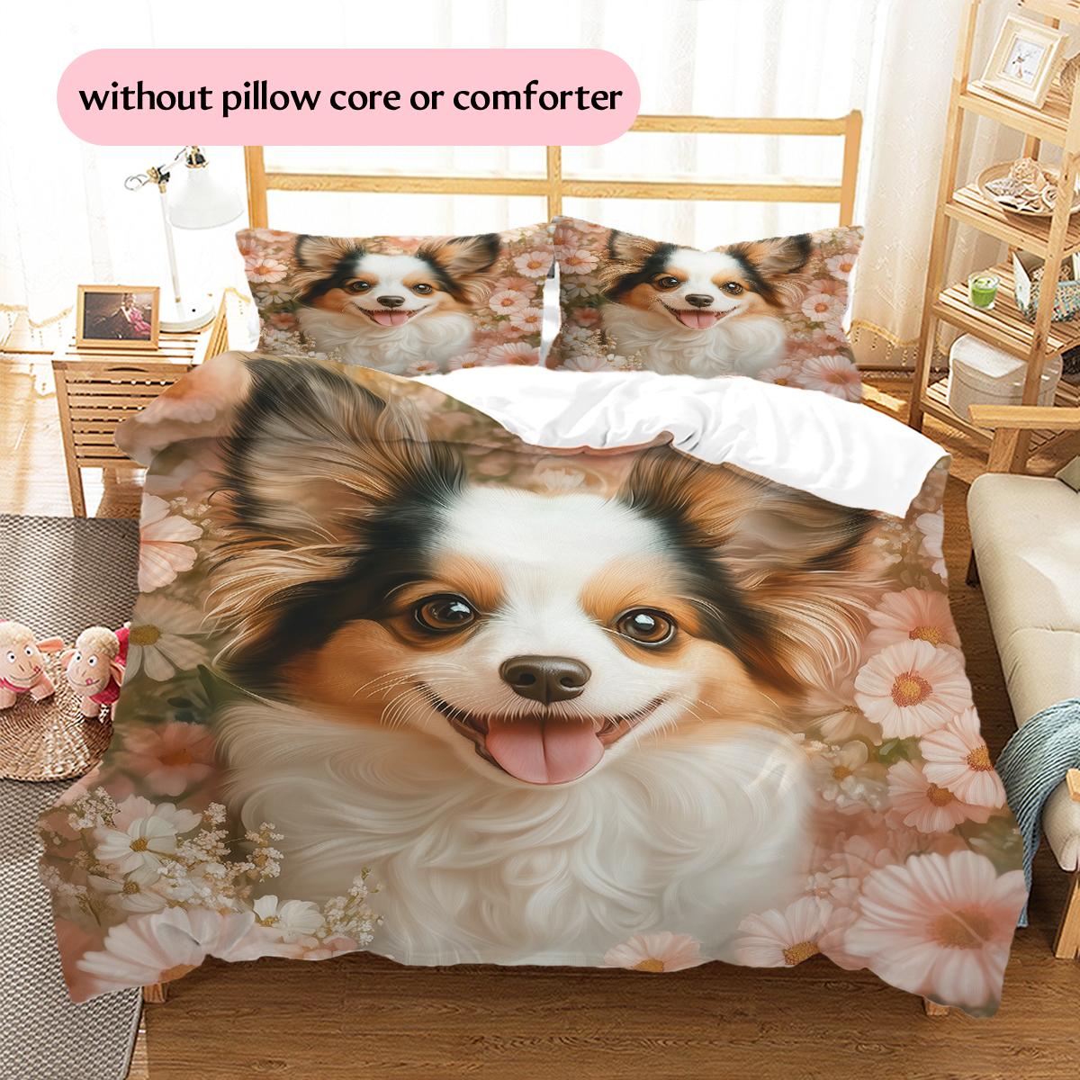 

Beautiful Papillon Pattern Bedding Home Decoration Birthday Gift (1 * duvet cover + 2 * pillowcase, without core) 135x200cm