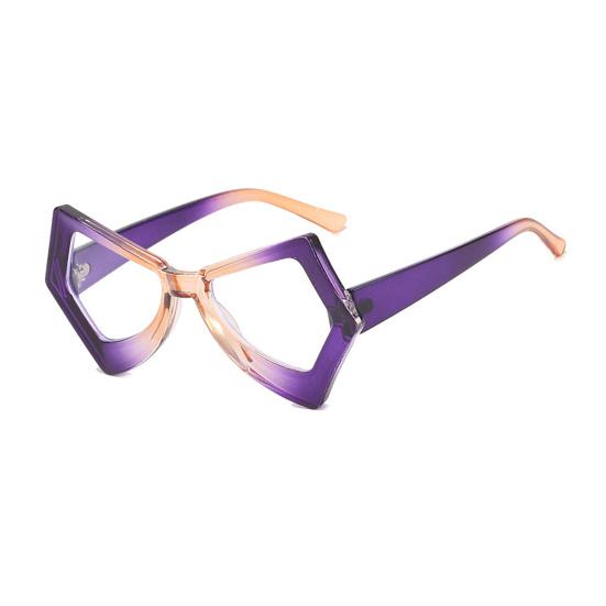 

Blue Light Blocking Glasses Irregular Gradient Frame Eyeglasses Fashionable Gaming Glasses Stylish Eyewear for Men Women Outdoor Activities 1pc E