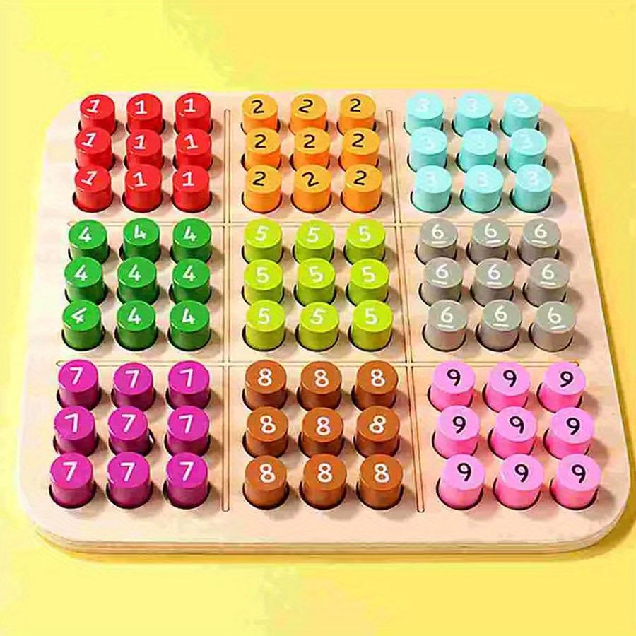 Çocuk Sudoku Oyunları Satranç Oyuncakları Bilişsel Renk Dijital Tahta Parti Oyunları Eğitici Sudoku Bulmacalar Ahşap Oyuncaklar Beyin Eğitimi