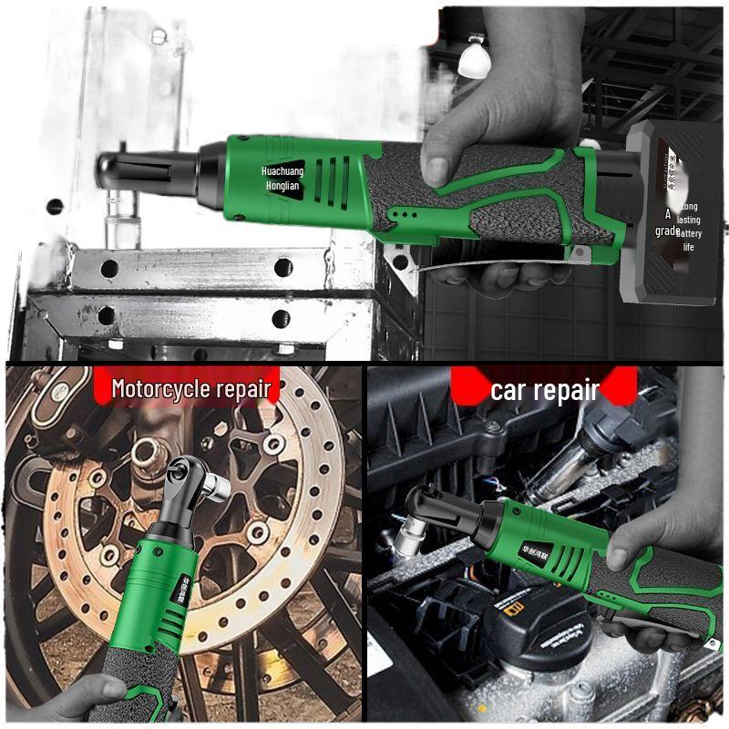 90° Rechargeable Lithium Battery Ratchet Wrench for Auto Repair