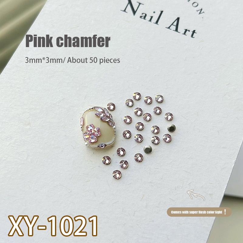 50Pcs Zircon Nail Diamond Decoration Mixed Loading Stereoscopic Nail Accessories Nail Painting Nail Salon Nail Artists