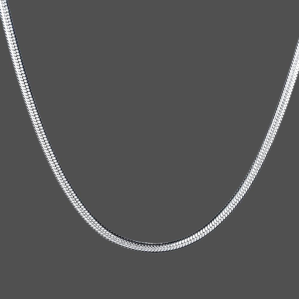 10PCS/Lot 16-30 cm Solid 925 Silver Snake Chain With Lobster Clasp For Jewelry Marking DIY Accessories