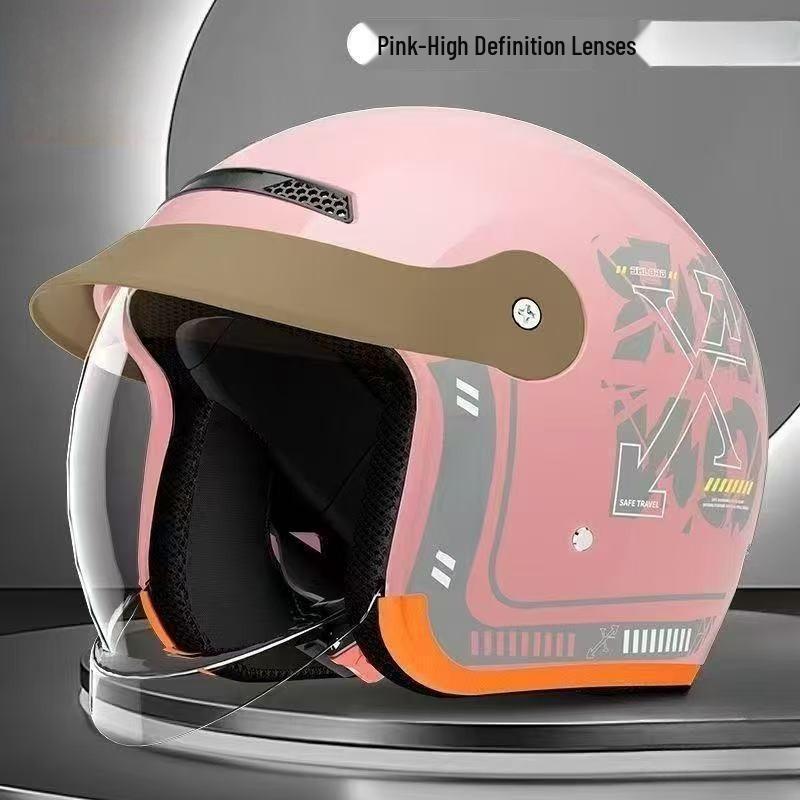 Unisex Electric Vehicle Helmet - All-Season, Full-Face Safety Helmet for Scooters and Motorcycles