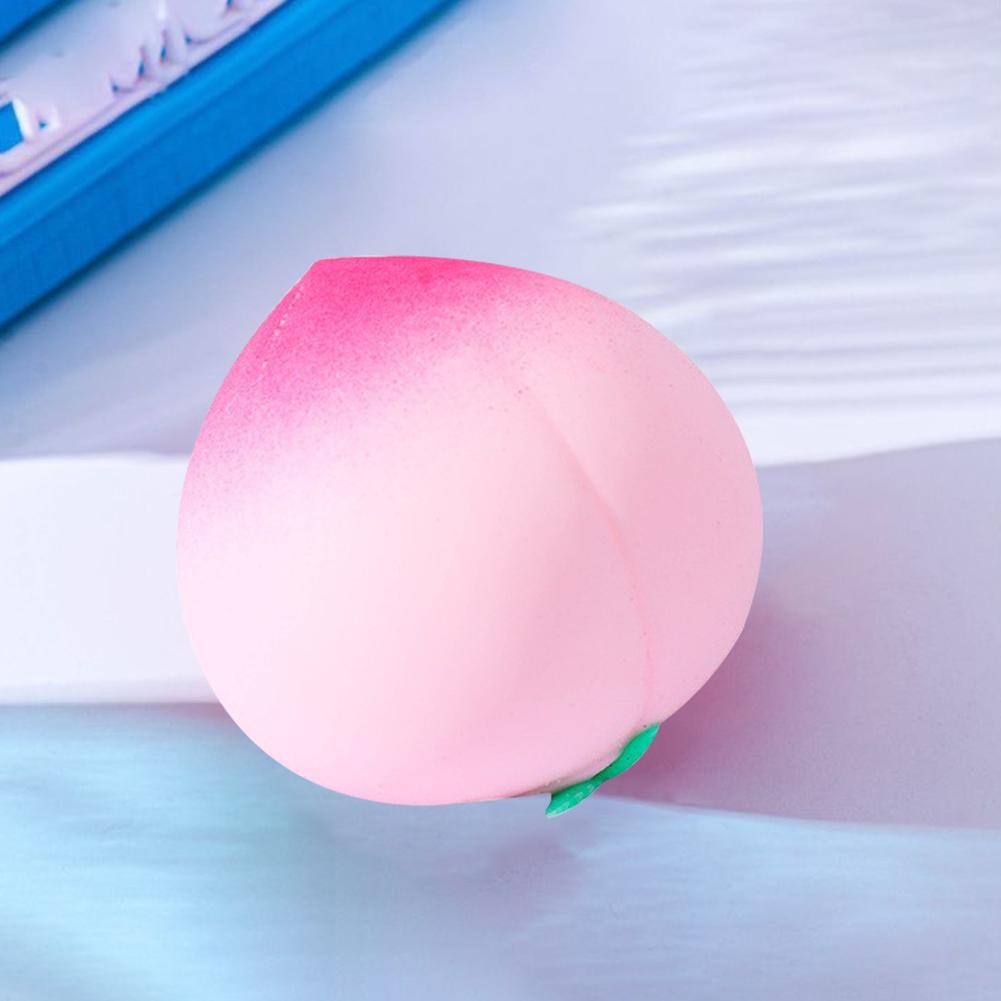Soft Squishy Toy Slow Rising Stress Relief for Kids & Adults, Squeeze Anti-Anxiety Sensory Fidget Toy Peach Squishies Toys