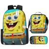 Spongebob Squarepants Children'S School Bag Male And Female Students Backpack Kindergarten Cute Cartoon Backpack Pencil Bag