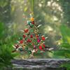 1/5Pcs 2D Hummingbird Christmas Ornament Acrylic Christmas Tree Ornaments  Home Decor