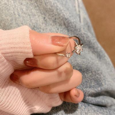 Adjustable Ring Irregular Geometry Punk Vintage Rings Set Adjustable Korean Dainty Accessories Skin-Friendly