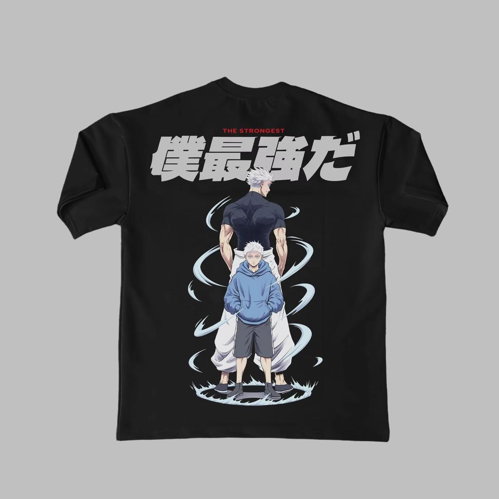 T-shirt Unisex Donna in Puro Cotone Estate Stile Harajuku Moda Girocollo Manica Corta Anime Giapponese Jujutsu Kaisen Y2K